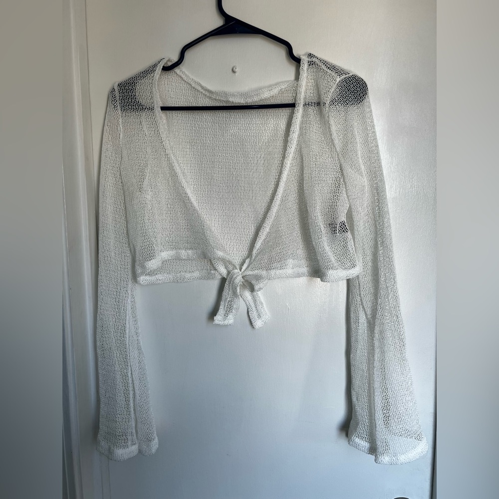 Mesh Cropped Cover Up